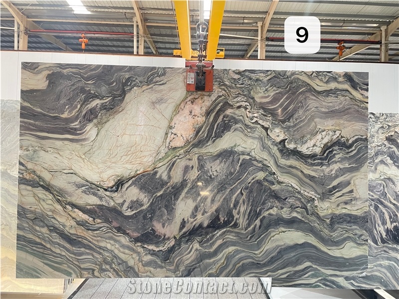 Brazil Cobalt Blue Quartzite Slab Tile In China Stone Market
