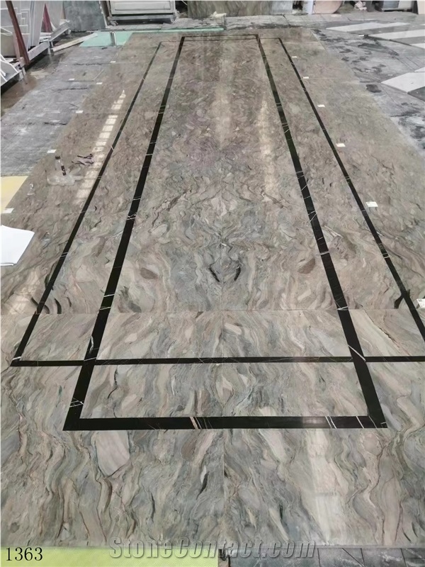 Brazil Silk Road Quartzite Slab Multicolor Stone Tiles