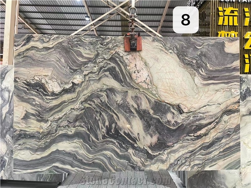 Cobalt Blue Quartzite Slab In China Stone Market