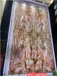 Cristallo Pink Quartzite Lady Lumix Slab In China Market