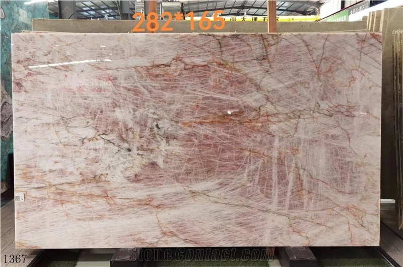 Cristallo Pink Quartzite Lady Lumix Slab In China Market