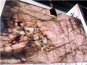 Cristallo Pink Quartzite Lady Lumix Slab In China Market