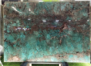 Luxury Amazon Green Quartzite Polished Slabs Tiles