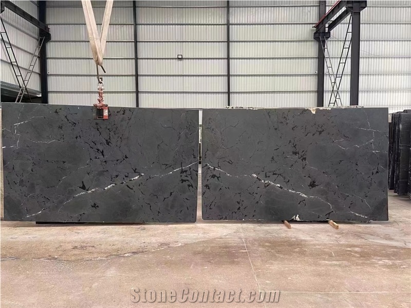 Negresco Black Quartzite Slab Tile In China Stone Market