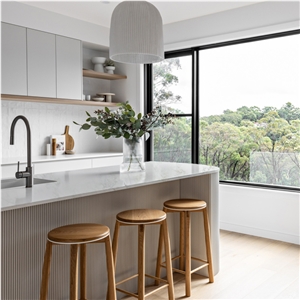 5005 Statuario Elisno Artificial Quartz Kitchen Island Tops