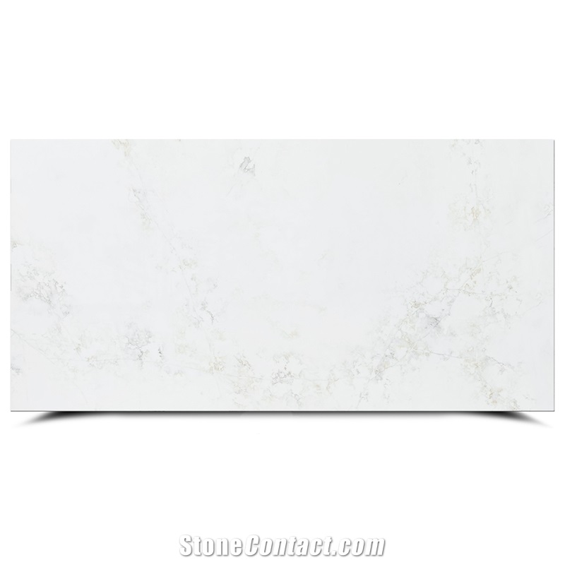 5005 Statuario Elisno Quartz Kitchen Worktops With Drop In Sink