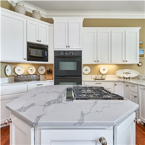 Goldtop Artificial Quartz Stone Island Tops 5046 Nuvo