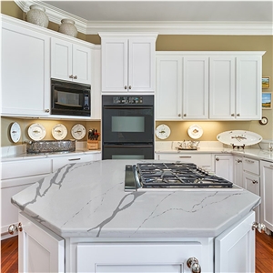 Goldtop Kitchen Island Countertops 5041 Calacatta Series