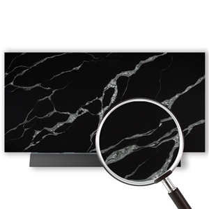 Goldtop OEM/ODM Calacatta Mvjay 5012 Black Quartz Slab
