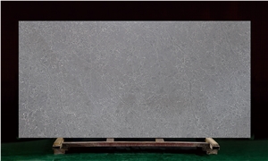 Goldtop OEM/ODM Calacatta Night Sunny 5011 Grey Quartz Slab
