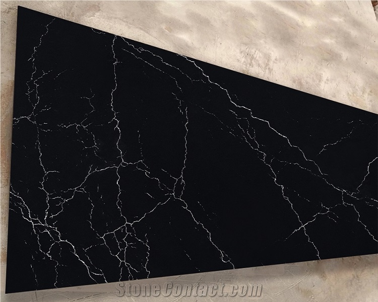 Good Quality Hot-Sell Black Artificial Quartz Slabs
