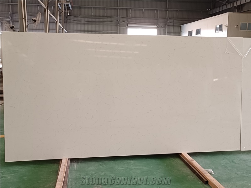 Grateful 4047 Carrara Thread Quartz Stone Tiles Walling