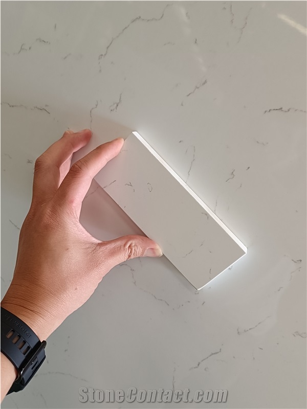 Grateful 4047 Carrara Thread Quartz Stone Tiles Walling