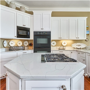 High Quality Quartz Kitchen Island Countertops 5016 Statuary