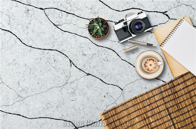 Hot Sale 5057 Unique Artificial Stone Quartz Floor Tiles