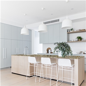 Hotsale Gold Quartz 3016 Island Top For Kitchen Decoration