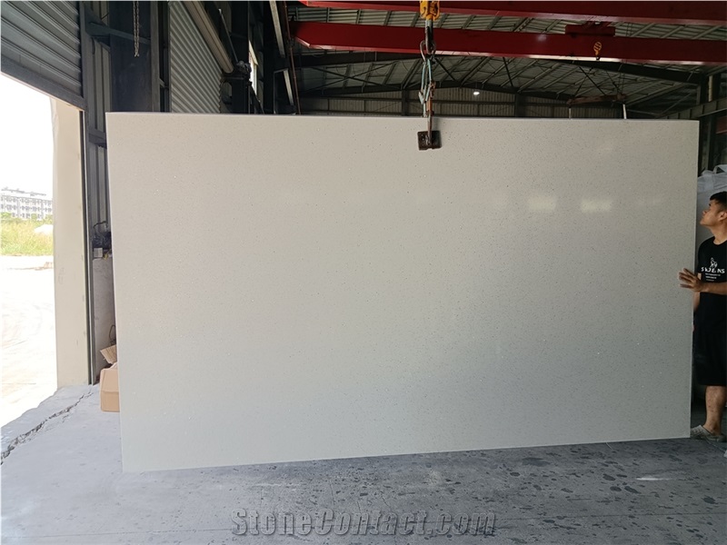 New Super Jumbo Slabs 1001 Sparkle White Slabs Tiles