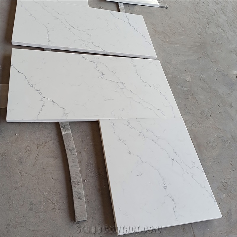 Popular Color Artificial Calacatta Quartz 5015 Countertops