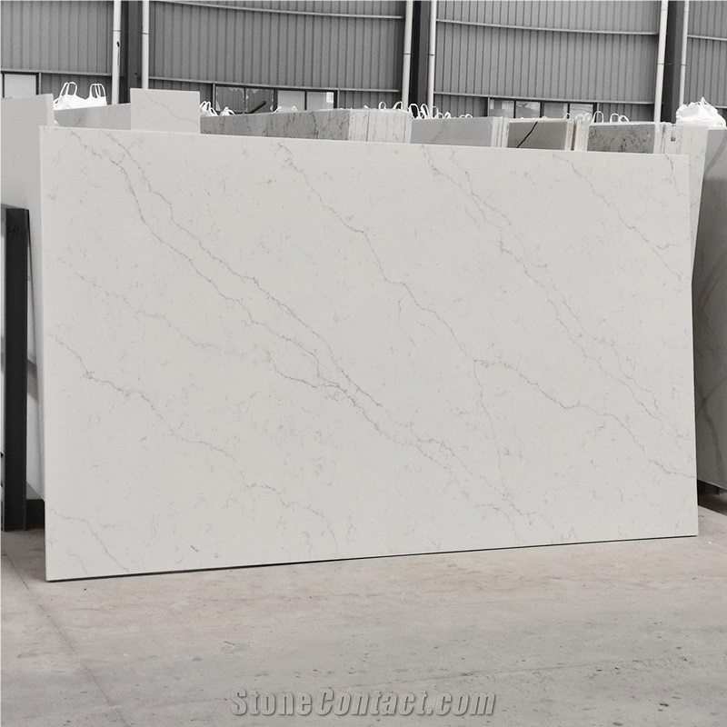 Quartz Slab Kitchen Countertop Calacatta Quartz 5015