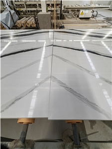Super Jumbo Slabs 5008Panda White Big Slabs Homes