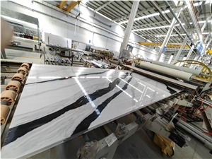 Super Jumbo Slabs 5008Panda White Slabs Tiles Kitchens