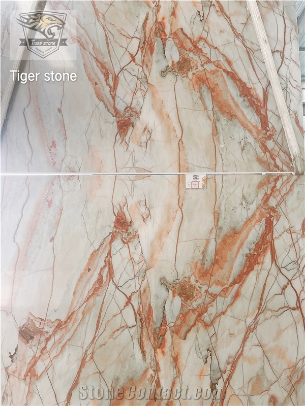 Artificial Stone Calacatta Golden Series Quartz Slabs 017 Printing