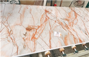 Artificial Stone Calacatta Golden Series Quartz Slabs 017 Printing