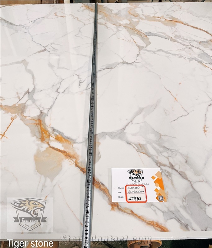 Calacatta Golden Quartz Slabs Series 1 Printing