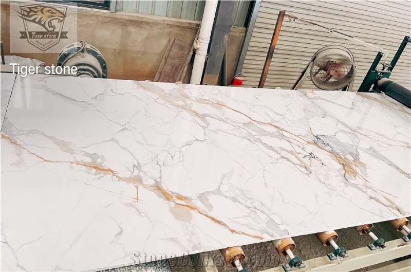 Calacatta Golden Quartz Slabs Series 1 Printing