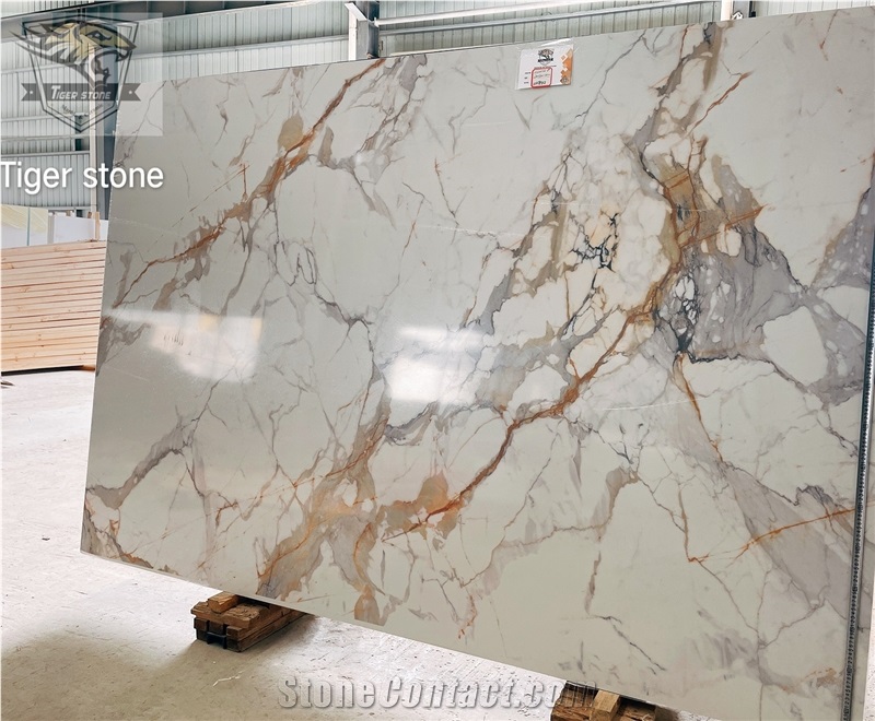 Calacatta Golden Quartz Slabs Series 1 Printing