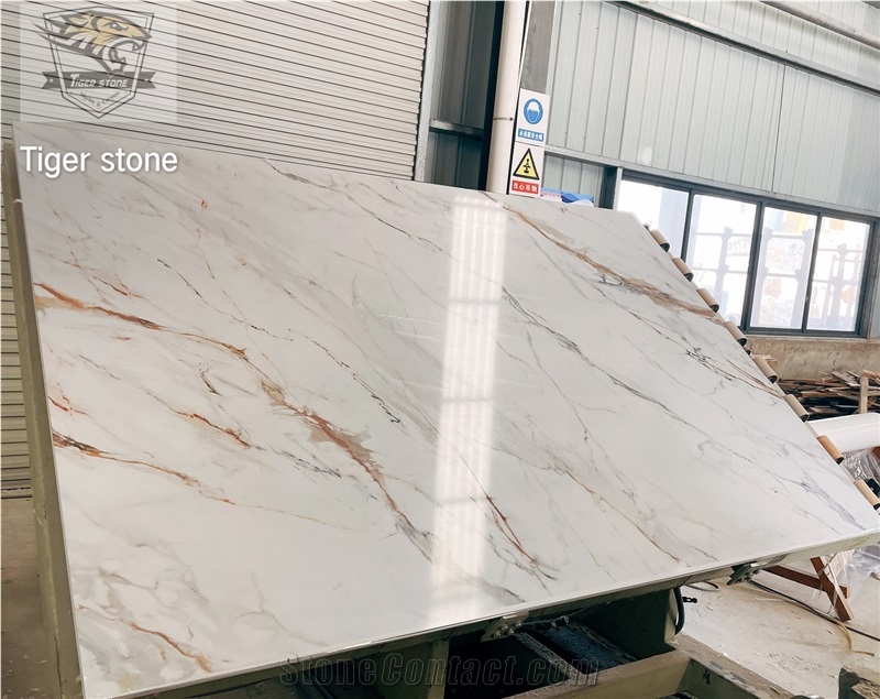 Calacatta Series 3 Printing Quartz Slabs