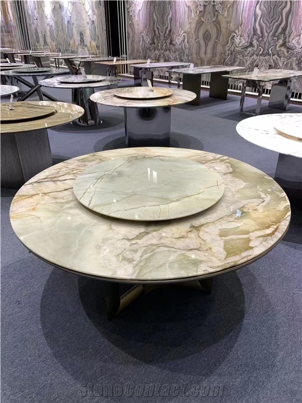 Beautiful Restaurant Table Top Dinner Round Table Top