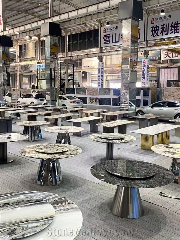 Beautiful Restaurant Table Top Dinner Round Table Top
