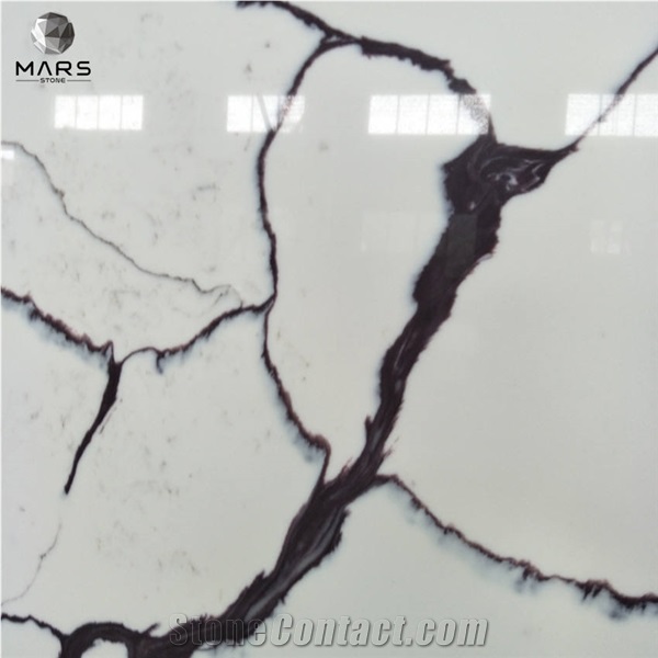 China Factory Price White Calcatta Artificial Quartz Stone