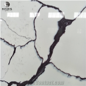 China Factory Price White Calcatta Artificial Quartz Stone