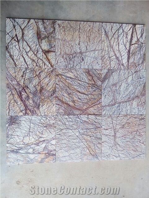 Rainforest Brown Marble Tiles 10 MM