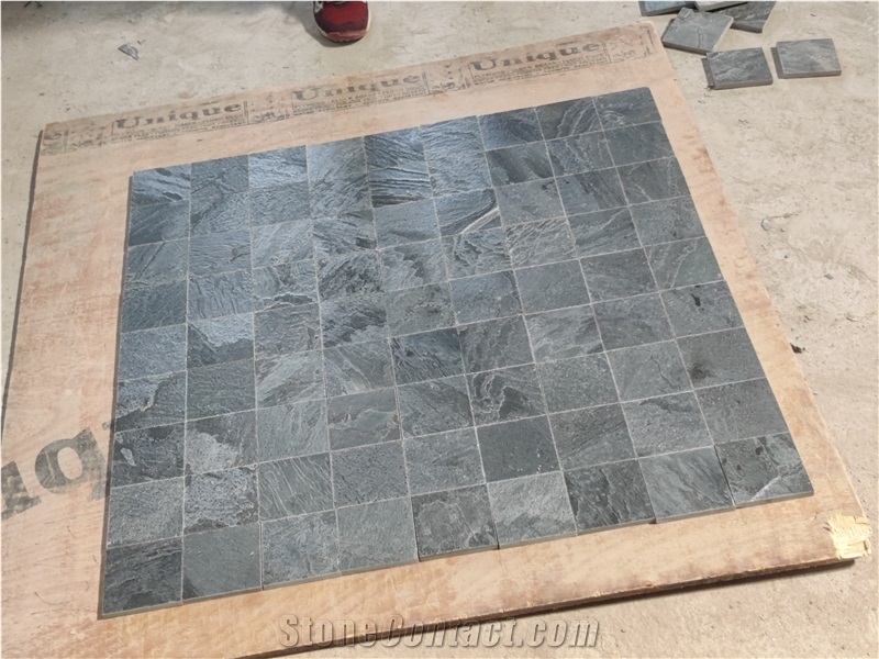 Silver Grey Matrix Slate Tiles