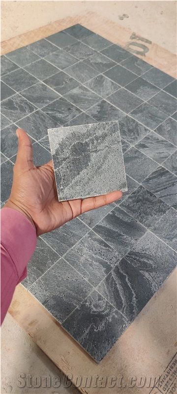 Silver Grey Matrix Slate Tiles