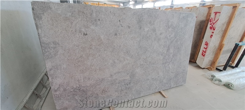 Tundra Grey Marble Tiles, Marble Slabs
