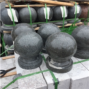 Hot Sale Polished Natural Granite Round Stone Ball Stone Barriers, Bollards