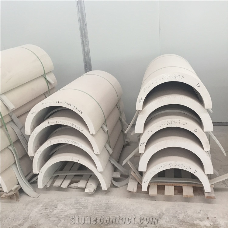 Natural Limestone Hollow Column Pillar Design Home Decor