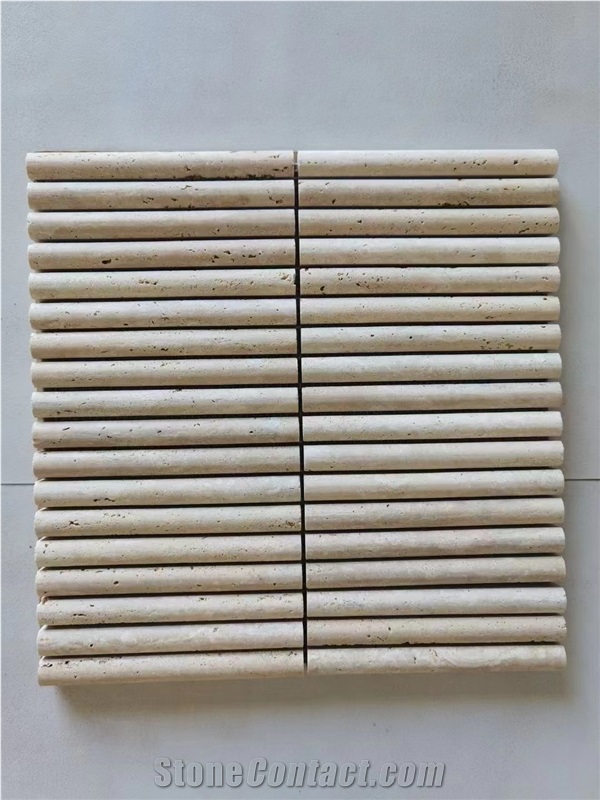 Large Marble Calacatta Gold Chevron Mosaic Backsplash Tiles