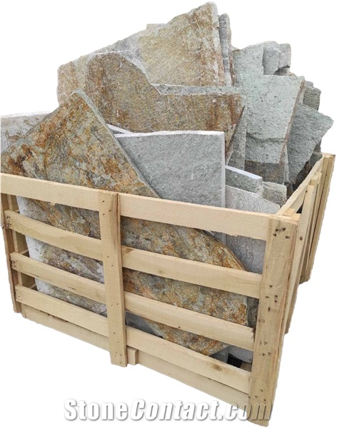 Rustic Grey Natural Stone Pattern Landscaping Stones, Pavers