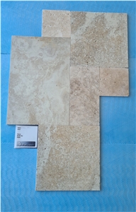 Classsic Mix Travertine Tumbled Versailles Pattern