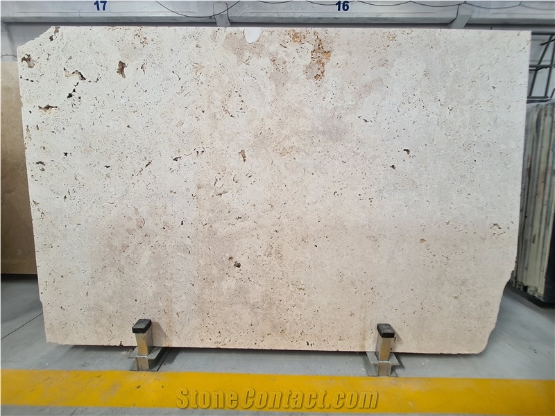 Light Crosscut Raw Travertine Slabs