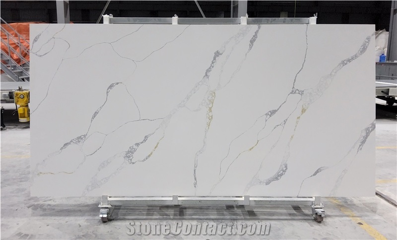 CS8602 - Calacatta Fusione Quartz Slabs