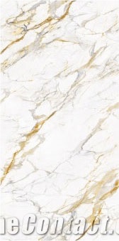 12MM Calacatta Gold Artificial Stone Sinteredstone Big Slabs