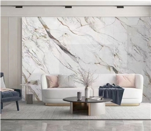 3200X1600MM Hot Selling Carve Calacatta Gold Sintered Stone