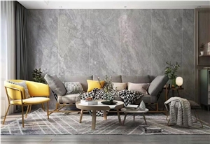 800X2600mm Belotti Grey Sintered  Slabs For Interior Design