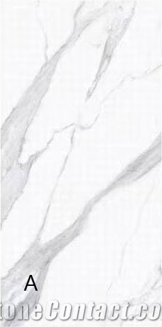 9Mm Calacatta White Sintered Stone Slabs For Interior Decor